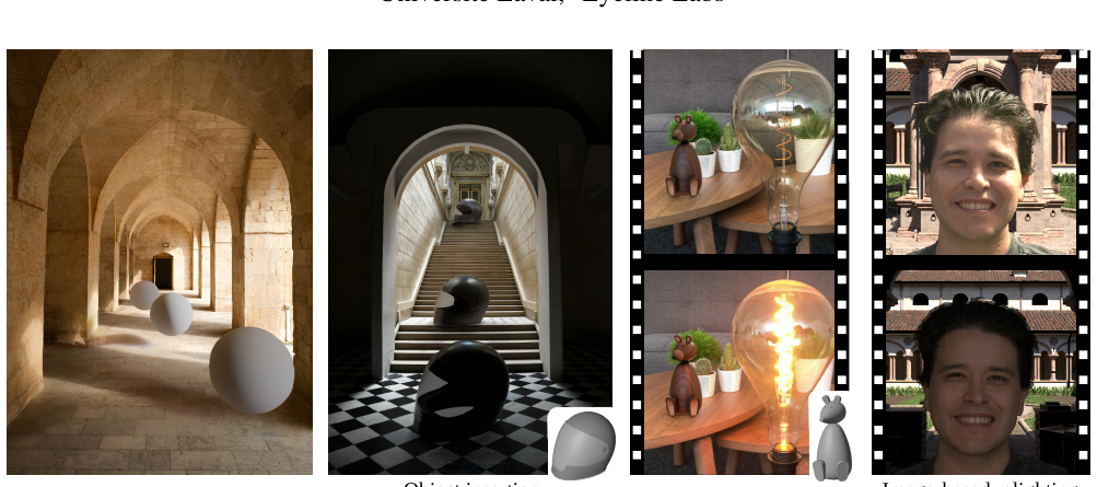 Lighting in Motion: Spatiotemporal HDR Lighting Estimation motivation figure