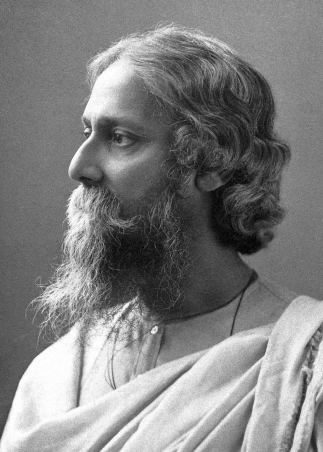 Rabindranath Tagore（拉宾德拉纳特·泰戈尔） 肖像